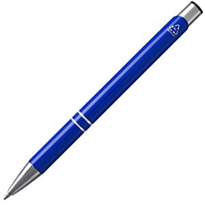 Additional Image 3 - a blue pen with silver tips