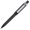 a black pen with a white cap