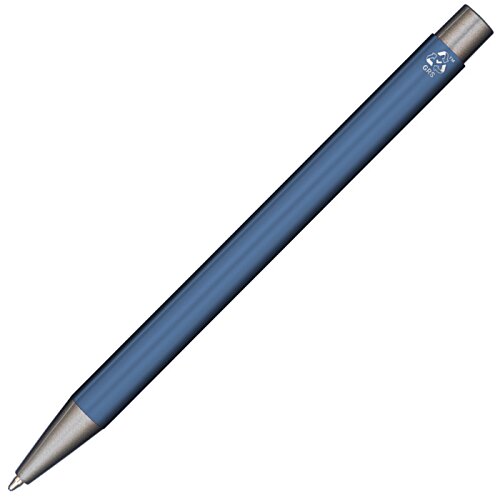 Additional Image 2 - a blue pen with silver tips