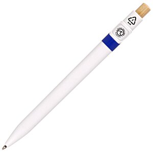 Additional Image 4 - a white pen with blue and white cap