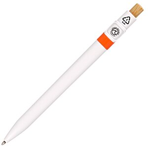 Additional Image 6 - a white pen with orange and black caps
