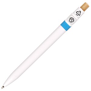 Additional Image 3 - a white pen with blue and white stripes