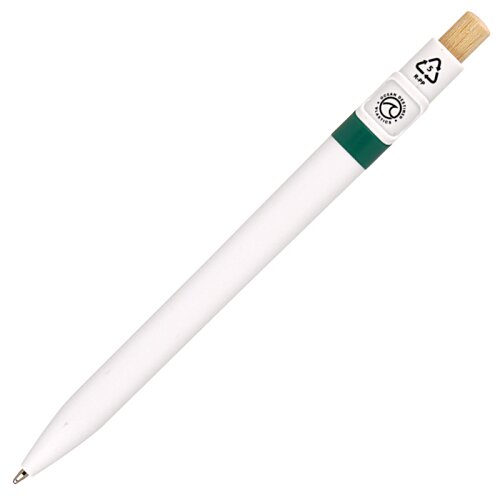 Additional Image 2 - a white pen with a brown cap