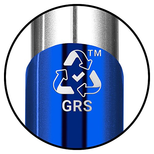 Additional Image 1 - a blue and silver recycle logo
