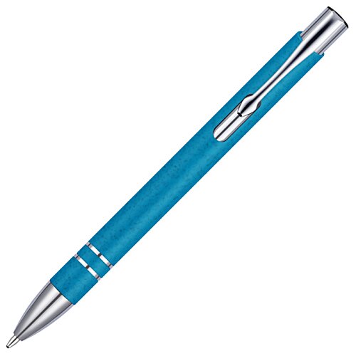 Additional Image 2 - a blue pen with silver tips