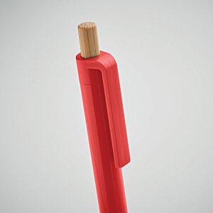 Additional Image 4 - a red pen with a wooden tip