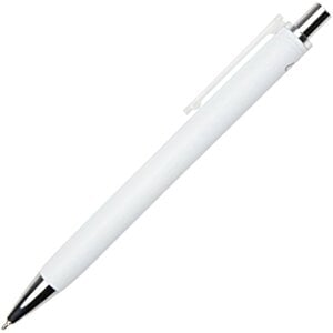 Additional Image 6 - a white pen with silver cap