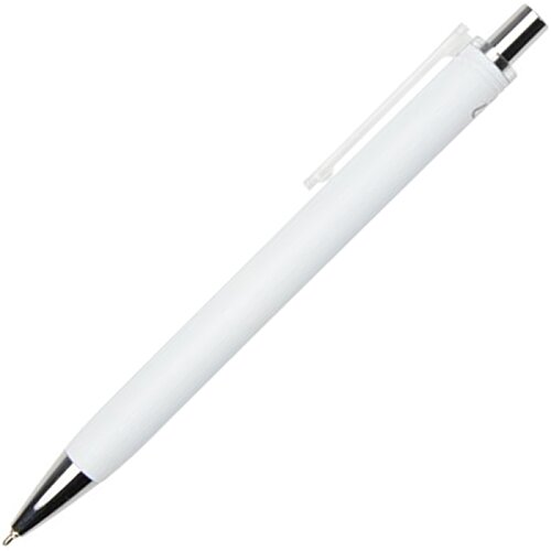Additional Image 6 - a white pen with silver cap
