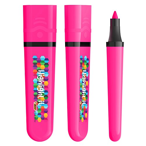 Additional Image 11 - a pink highlighter with a black tip