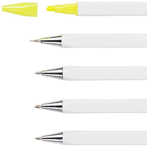 Additional Image 4 - a row of pens with yellow highlighters