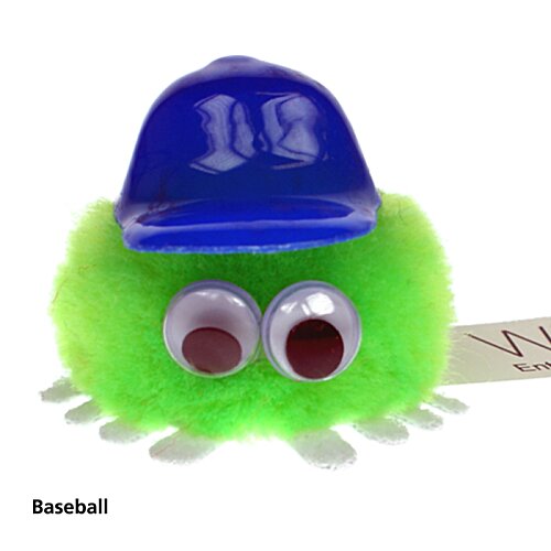 Additional Image 5 - a green stuffed animal with a blue hat