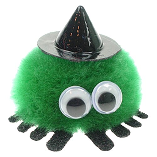 Additional Image 2 - a green stuffed animal with black hat