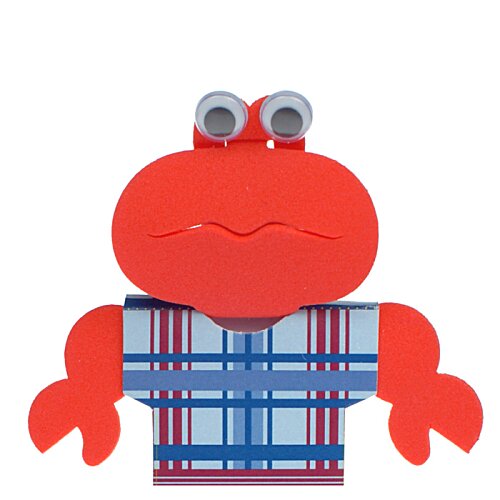 Additional Image 1 - a cartoon of a red frog wearing a plaid shirt