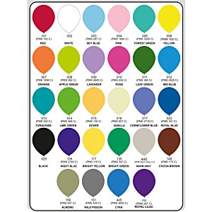 Additional Image 4 - a poster with different colors of balloons