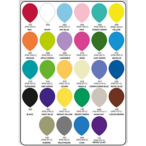 Additional Image 4 - a poster with different colors of balloons