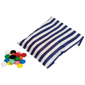 Additional Image 1 - a striped pillow and a pile of colorful objects