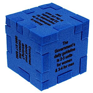 Additional Image 12 - a blue cube with black text