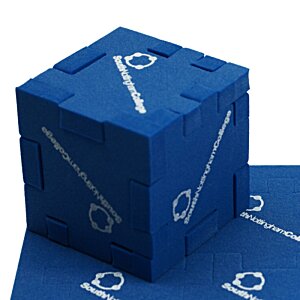 Additional Image 4 - a blue cube with white writing on it
