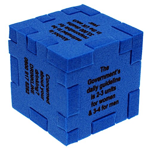 Additional Image 5 - a blue cube with black text