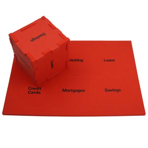 Additional Image 1 - a red cubes on a red mat