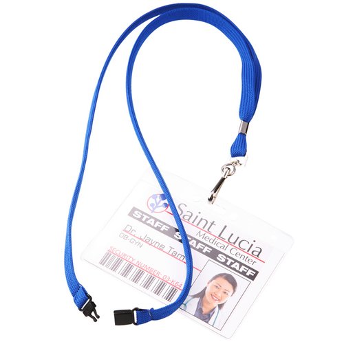 Additional Image 2 - a blue strap with a metal tip