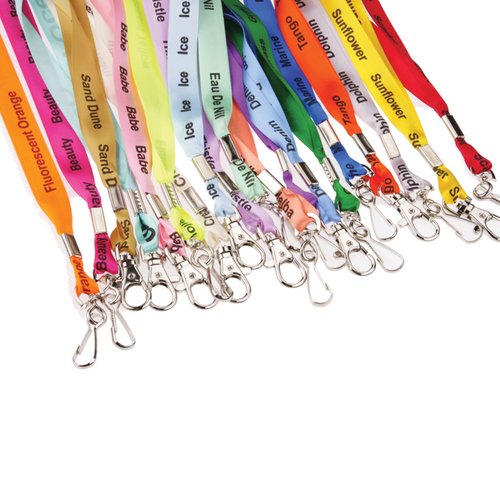 Additional Image 1 - a group of colorful lanyards