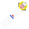 Additional Thumbnail Image 5 - a white rectangular object with a cartoon face