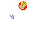Additional Thumbnail Image 6 - a cartoon face and a red and blue button