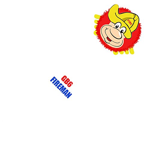 Additional Image 6 - a cartoon face and a red and blue button
