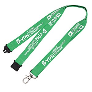 Additional Image 10 - a green lanyard with a black clasp