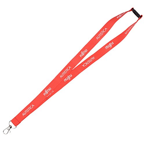 Additional Image 6 - a red lanyard with a white logo
