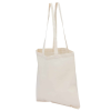 View Image 2 of 3 of Long Handled Cotton Tote Bag - Natural