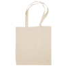 View Image 3 of 3 of Long Handled Cotton Tote Bag - Natural