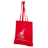 View Image 5 of 6 of Long Handled Cotton Tote Bag - Colours