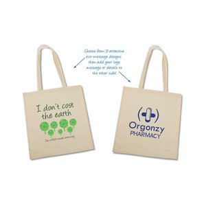 Additional Image 1 - two white bags with green and blue text