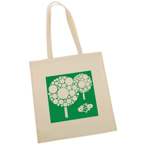 Additional Image 1 - a white and green bag with a green design