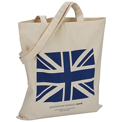 Additional Image 3 - a white bag with a blue flag on it