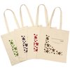 View Image 2 of 2 of Cotton Shopper - Leaves Design