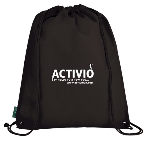 Additional Image 10 - a black backpack with white text on it