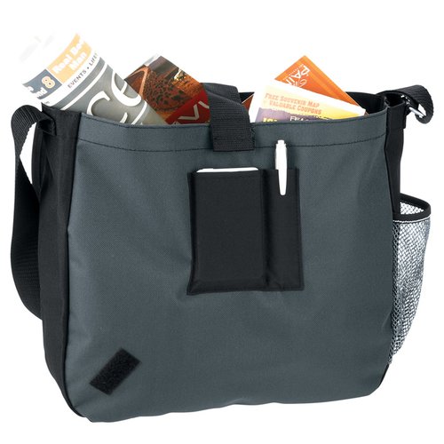 Additional Image 5 - a grey bag with a black strap
