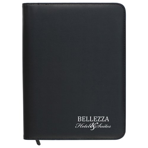 Additional Image 1 - a black notebook with a white label