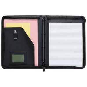 Additional Image 1 - a black and pink notebook with a white screen
