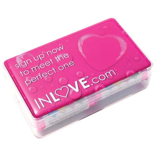 Additional Image 1 - a pink rectangular object with a heart on it