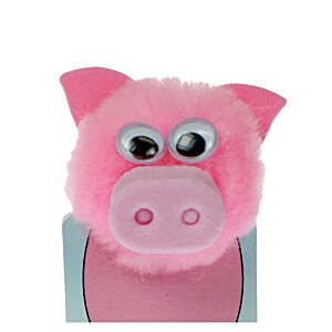 Additional Image 1 - a pink stuffed animal with big eyes