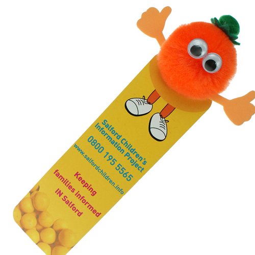 Additional Image 4 - a yellow bookmark with a cartoon character