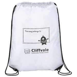 Additional Image 1 - a white bag with a black strap