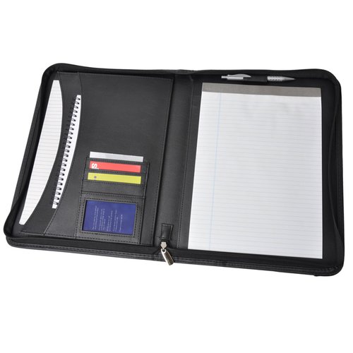 Additional Image 1 - a black zippered document case