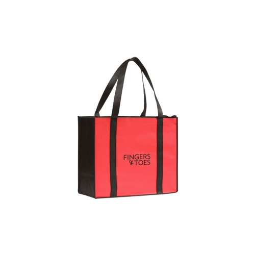 Additional Image 2 - a red bag with black handles