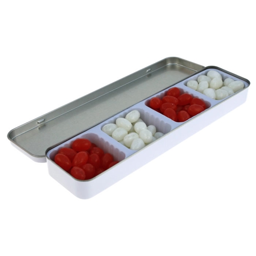 Additional Image 1 - a white tray with red and white objects