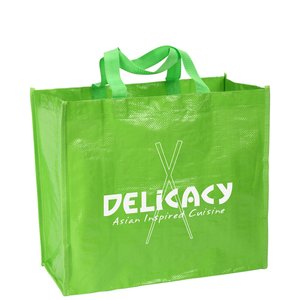 Additional Image 1 - a green bag with white text